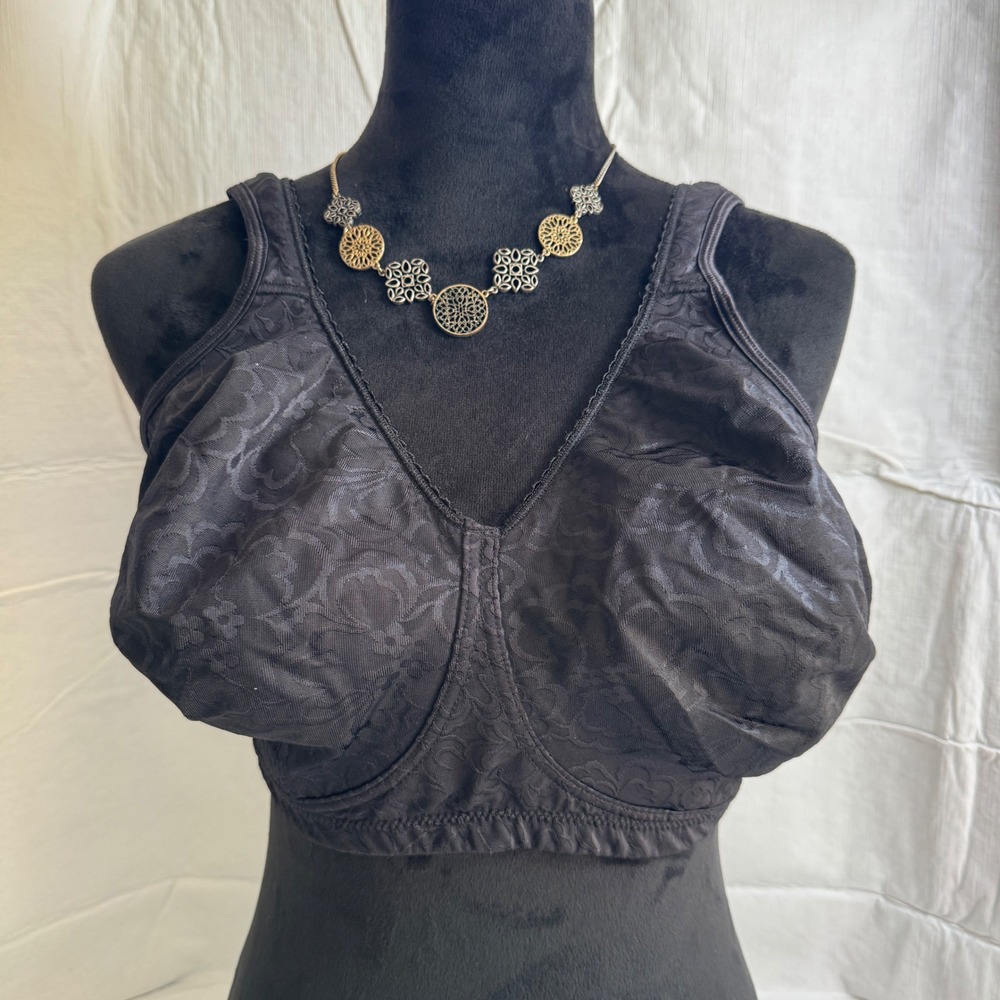 Playtex Women's 18 Hour Ultimate Shoulder Comfort Wireless Bra Black 42DDD 4745
